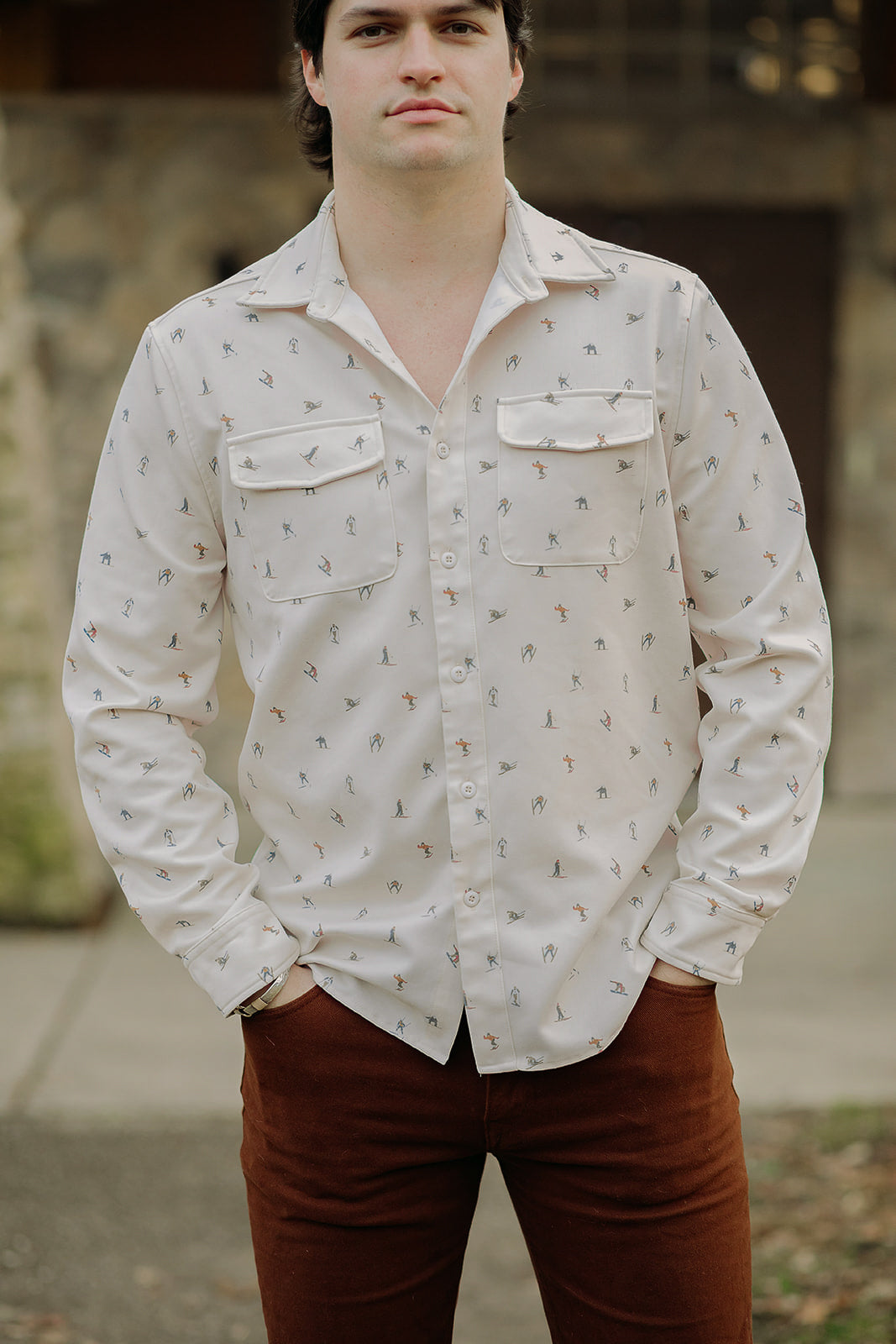 Mens Long Sleeve Button Down