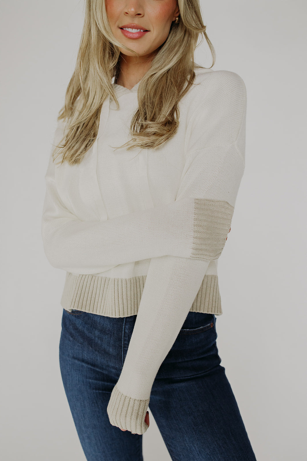 Valley Two-Tone Hooded Sweater